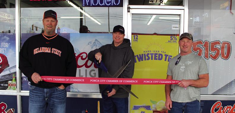 THE PONCA City Chamber of Commerce held a ribbon cutting ceremony for 5150 Liquor at their new location, 416 E. Hartford Ave., on Friday, March 1 at 2 pm. (Photo by Calley Lamar)