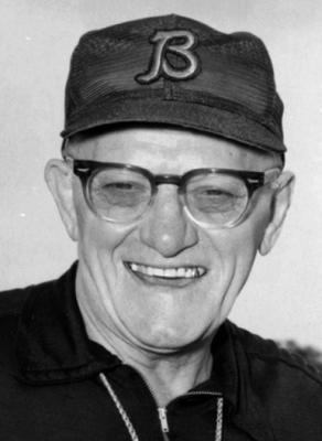 GEORGE HALAS helped found the Chicago Bears as the Decatur Staleys in 1920. The team moved to Chicago and Halas remained a part of the operation, sometimes as coach but all the time as part owner, until his death.