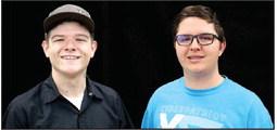 Josh Brown and Ty Jansma are the Pioneer Technology Center (PTC) March Students of the Month