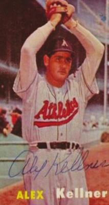 ALEX KELLNER was the ace of the 1955 Kansas City Athletics pitching staff.