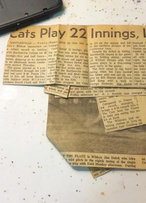 THE PONCA City News told the details of the 22-inning game.