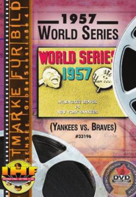 A PROGRAM from the 1957 World Series. The Milwaukee Braves defeated the New York Yankees in seven games in the 1957 classic. Hank Aaron hit three home runs for the Braves.