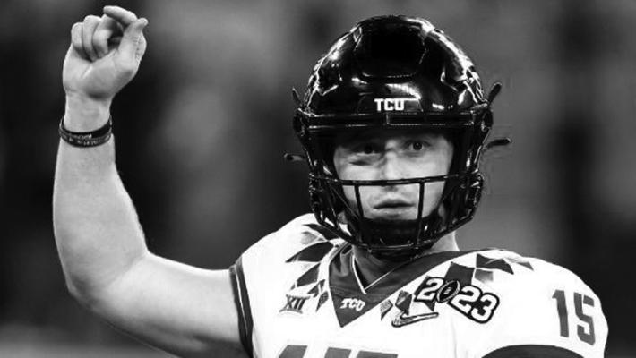 MAX DUGGAN led his TCU Horned Frogs into the National Championship game in football this past season. Unfortunately for Big XII fans TCU was drubbed by Georgia in that game. But hey, they had an amazing season otherwise.