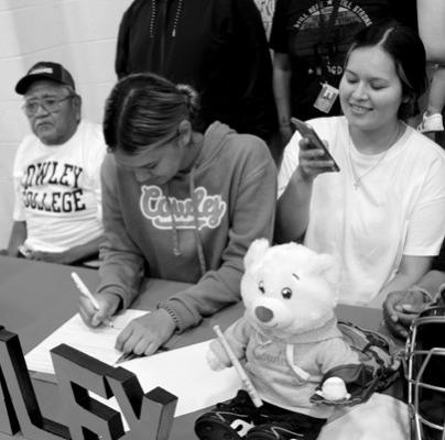 Frontier School’s student, Jamie Molina, signs with Cowley College