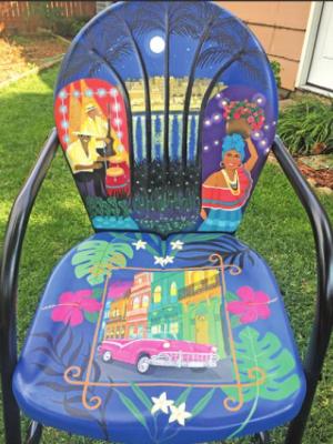 This chair has been donated by Lori Hill for the NCOAC Chair-ity Event Thursday, Oct. 1 at 6 p.m. (Courtesy photo)