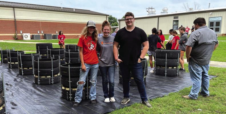 Recycled tire gardens yield learning experiences