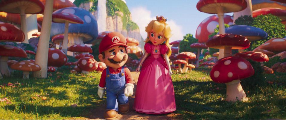Mario (voiced by Chris Pratt), left, and Princess Peach (voiced by Anya Taylor-Joy) in “The Super Mario Bros. Movie.” (Nintendo, Illumination Entertainment and Universal Pictures/TNS)