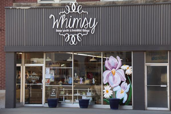 WHIMSY WAS just one of the several businesses that worked with Red Dirt Rosie over the past few weeks. To support local artists and beautify Ponca City, reach out to Red Dirt Rosie! (Photo by Dailyn Emery)