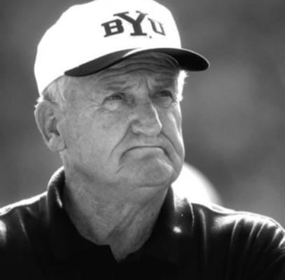LEGENDARY FOOTBALL Coach LaVell Edwards had a great record at Brigham Young University and made that school a football powerhouse.