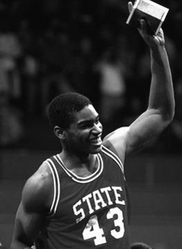 THE LATE Lorenzo Charles had a tip-in at the buzzer to give North Carolina State an upset victory over Houston in the 1988 Finals.