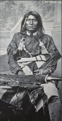 CAPTAIN JACK, leader of the Modoc tribe, was born in 1837 near Tule Lake, Calif. His name in the Modoc language means “Strike the Water Brashly.” (Photo provided by Modoc Nation)