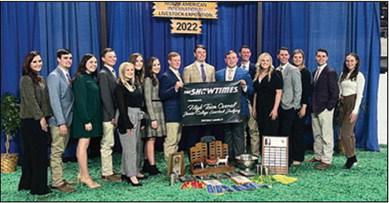 The NOC Tonkawa Livestock Judging Team won the NAILE Junior College Livestock Judging Contest this past week in Louisville, Kentucky. (photo provided)