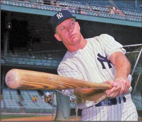 MICKEY MANTLE may have been the greatest baseball player to have ties to Oklahoma. Mantle appeared in 65 games in 12 World Series. His 18 home runs are the most for one player.