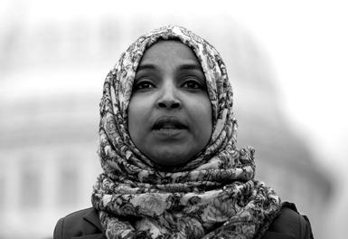 Rep. Ilhan Omar, D-Minn., speaks during a news conference outside the U.S. Capitol on Jan. 26, 2023, in Washington, D.C. She was removed from the House Foreign Affiars Committee on Thursday, Feb. 2, 2023. (Drew Angerer/Getty Images/TNS)
