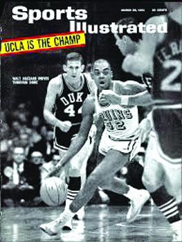 THIS COVER of Sports Illustrated features Walt Hazzard of UCLA as he led his team to the 1964 National Championship against Duke.