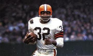 JIM BROWN was on the to top running backs in NFL history. He set many records as a member of the Cleveland Browns, some of which still stand.