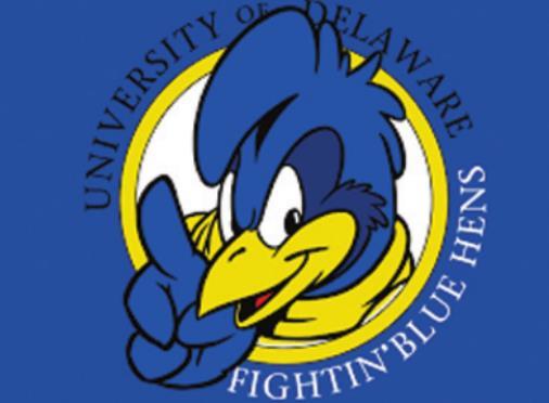 THE BLUE HEN is the official mascot of the University of Delaware.